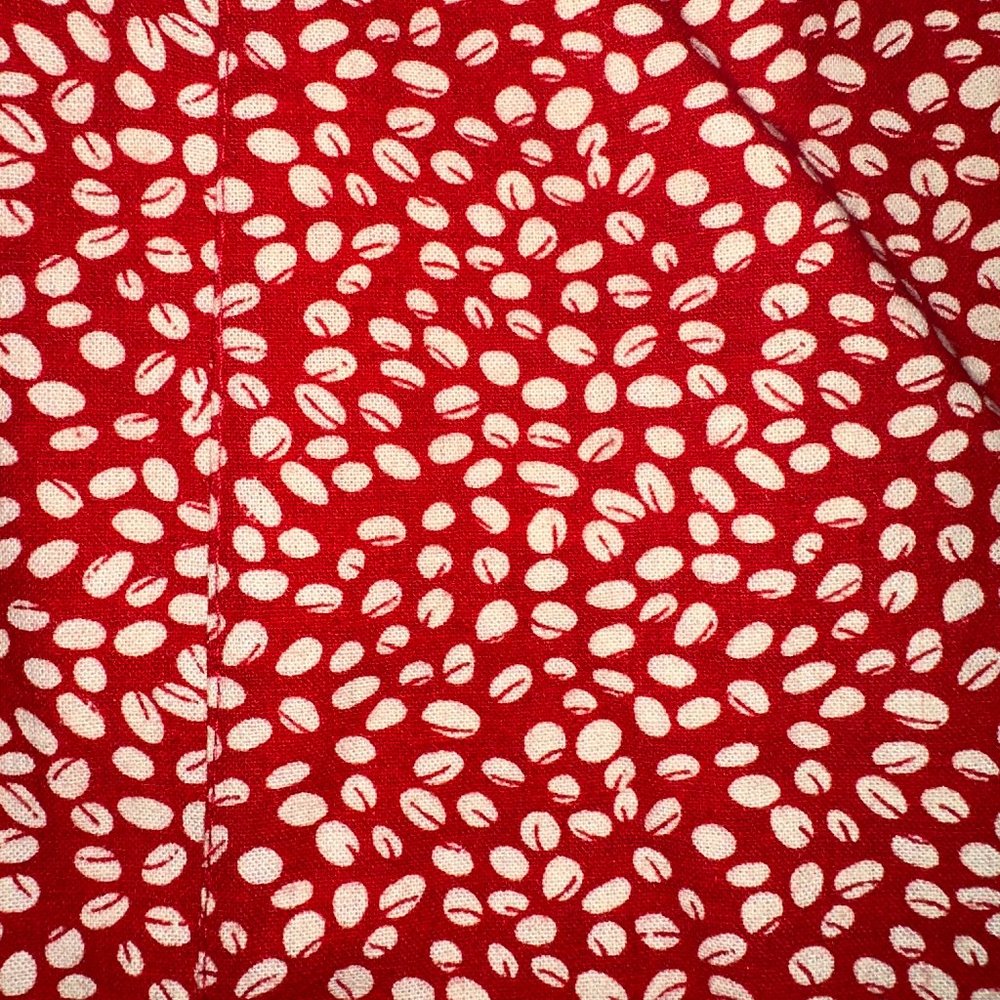 Red Patterned Mini Skirt - Picture 3 of 3